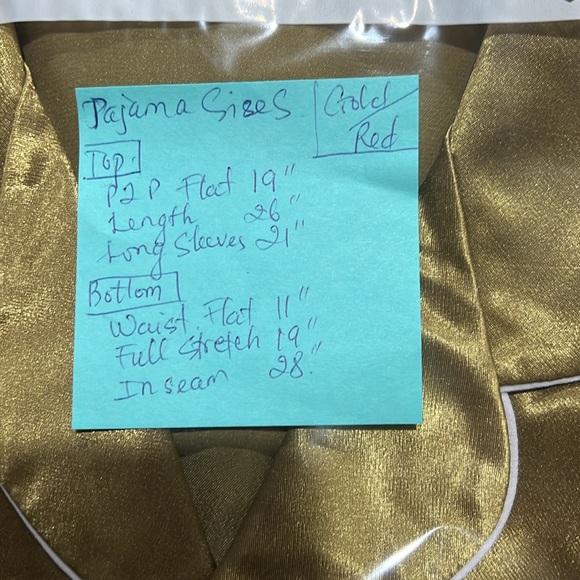 Custom made silk pajama 
Size small - Picture 6 of 6